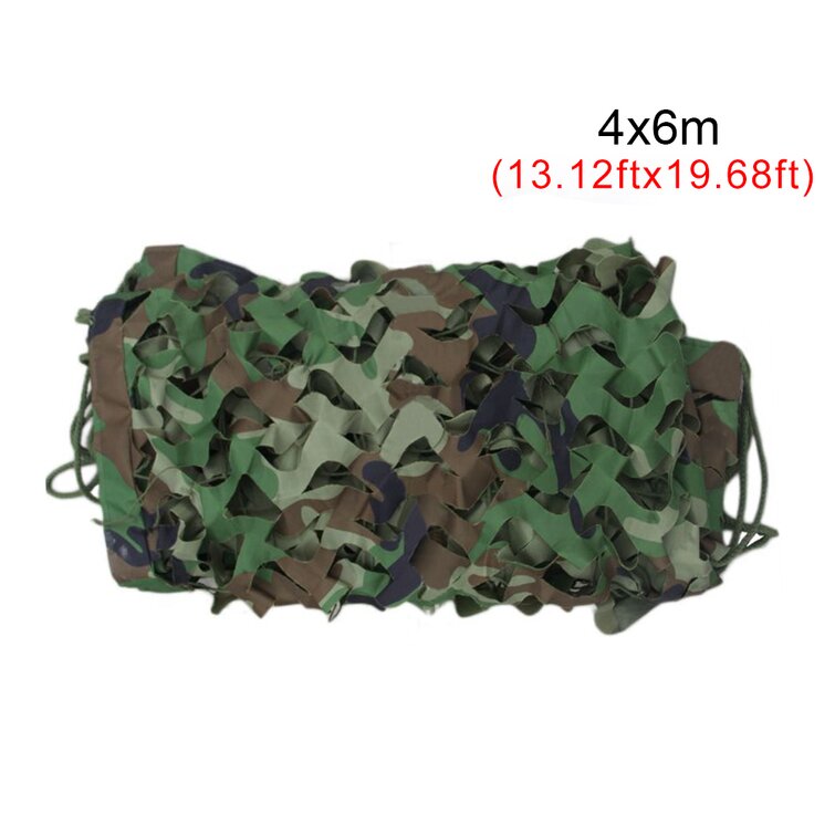 Woodland Camouflage Netting Camo Army Hide Camping Military Hunting Cover Net US 