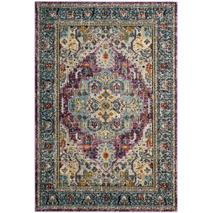 Hackmore Violet/Light Blue Area Rug