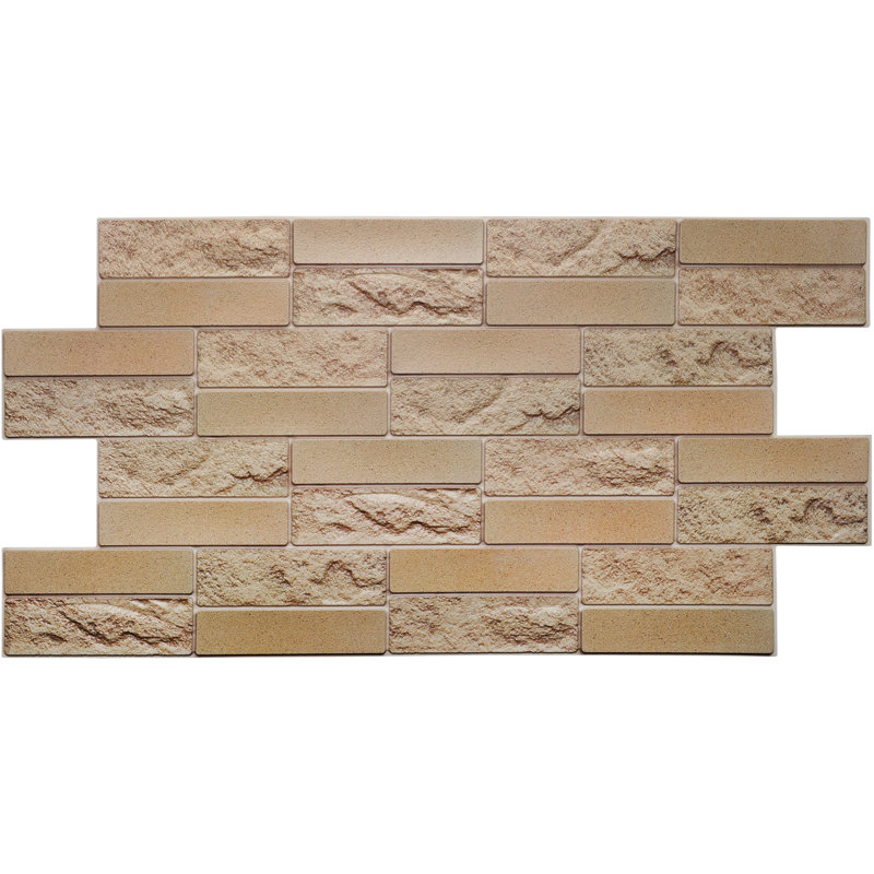 Dundee Deco Grey Faux Cement Brick, 3.2 Ft X 1.6 Ft, Pvc ...