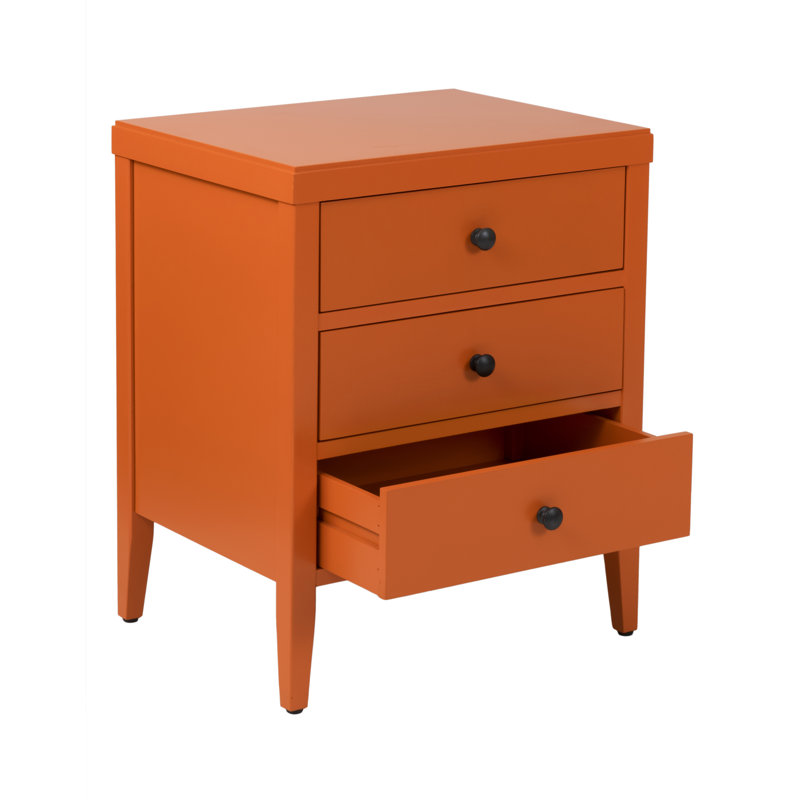 Andover Mills Rushville 3 Drawer Nightstand Reviews Grey Wayfair Andover Mills Rushville 3 Drawer