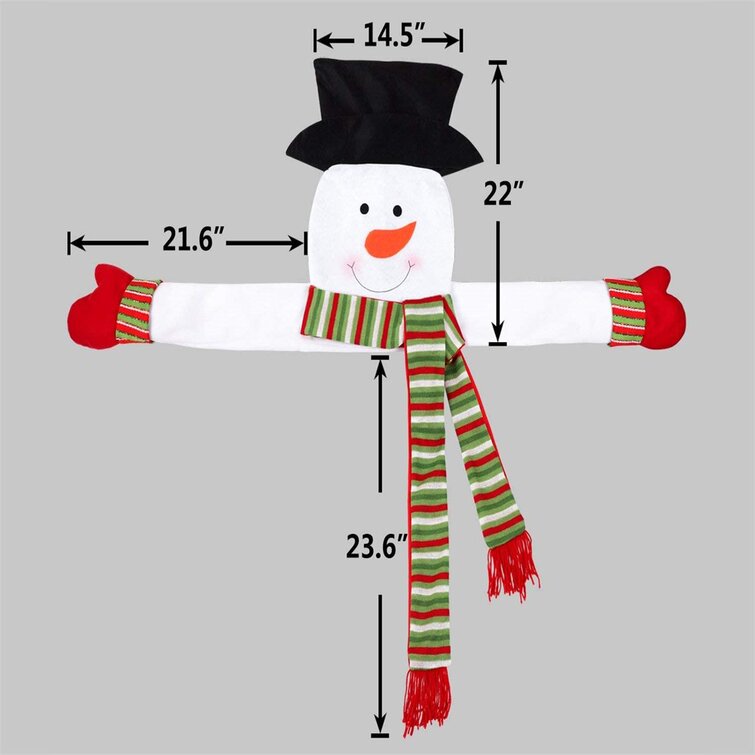 Christmas Tree Topper Snowman Hugger Holiday Party Decoration Ornament Supplies