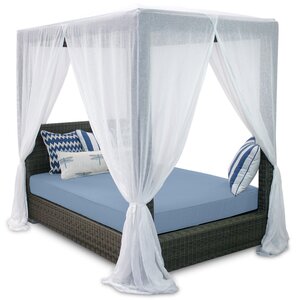 Palisades Queen Canopy Bed with Cushions