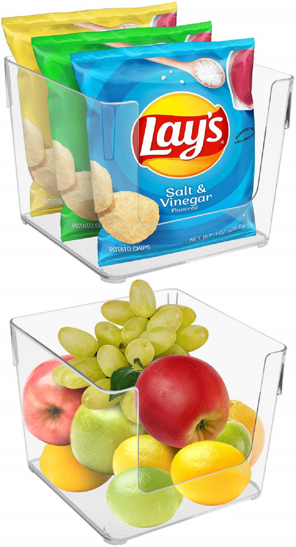 Rebrilliant Open Square Plastic Storage Bins 2 PC | Wayfair