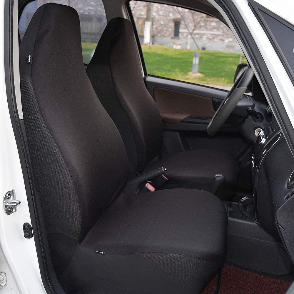 Gray and Black 2 PC Elantrip Waterproof Front Car Seat Covers Set Universal Fit Bucket Seat Protector Airbag Compatible for Cars SUV Truck Gray and Black 2 PC Elantrip Waterproof Front Car Seat Covers Set Universal Fit Bucket Seat Protector Airbag Compatible for Cars SUV Truck
