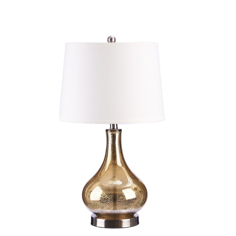 House Of Hampton Colville 24 Clear Glass Metallic Gold Table Lamp