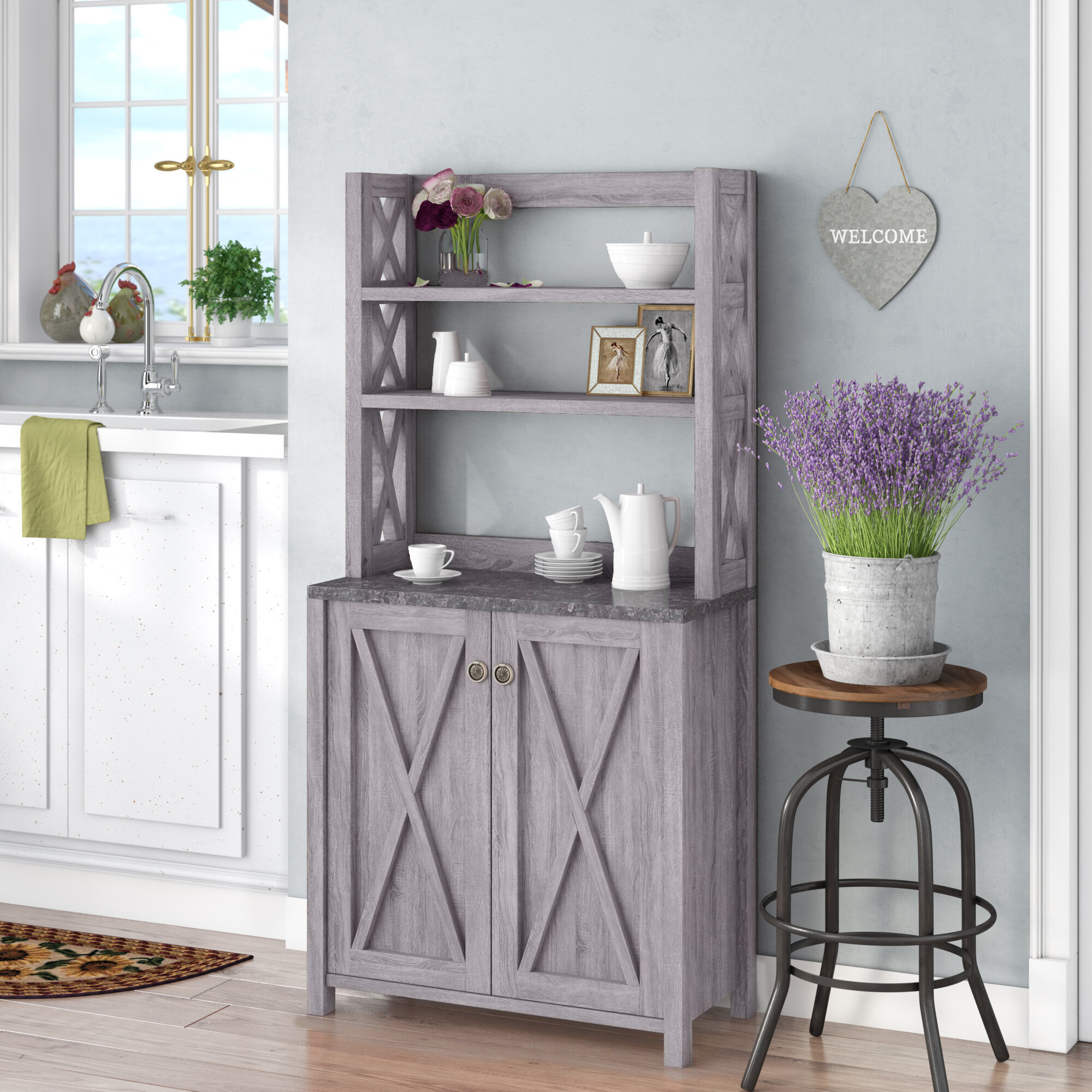 Gray kitchen pantry Clearance