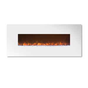 Ambiance Custom Linear Delux 2 Wall Mount Electric Fireplace by Modern Flames