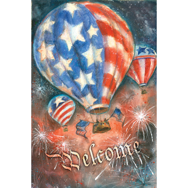 Toland Home Garden Red White And Balloon Garden Flag Wayfair