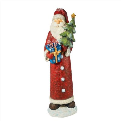 Design Toscano Santa the Holiday Gift Giver Life Size Holiday Statue