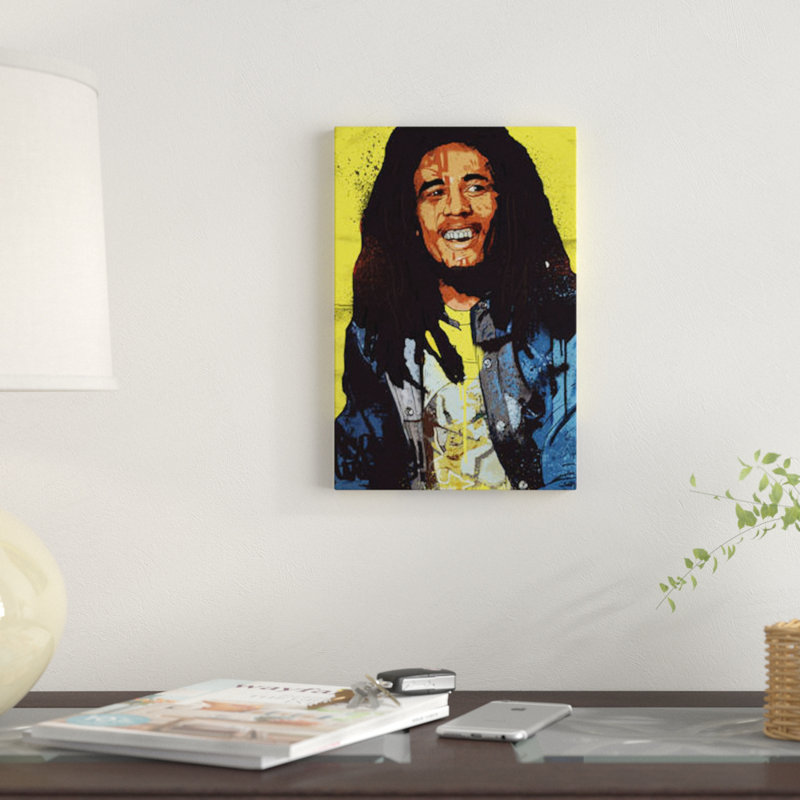 East Urban Home Bob Marley Print On Canvas Wayfair
