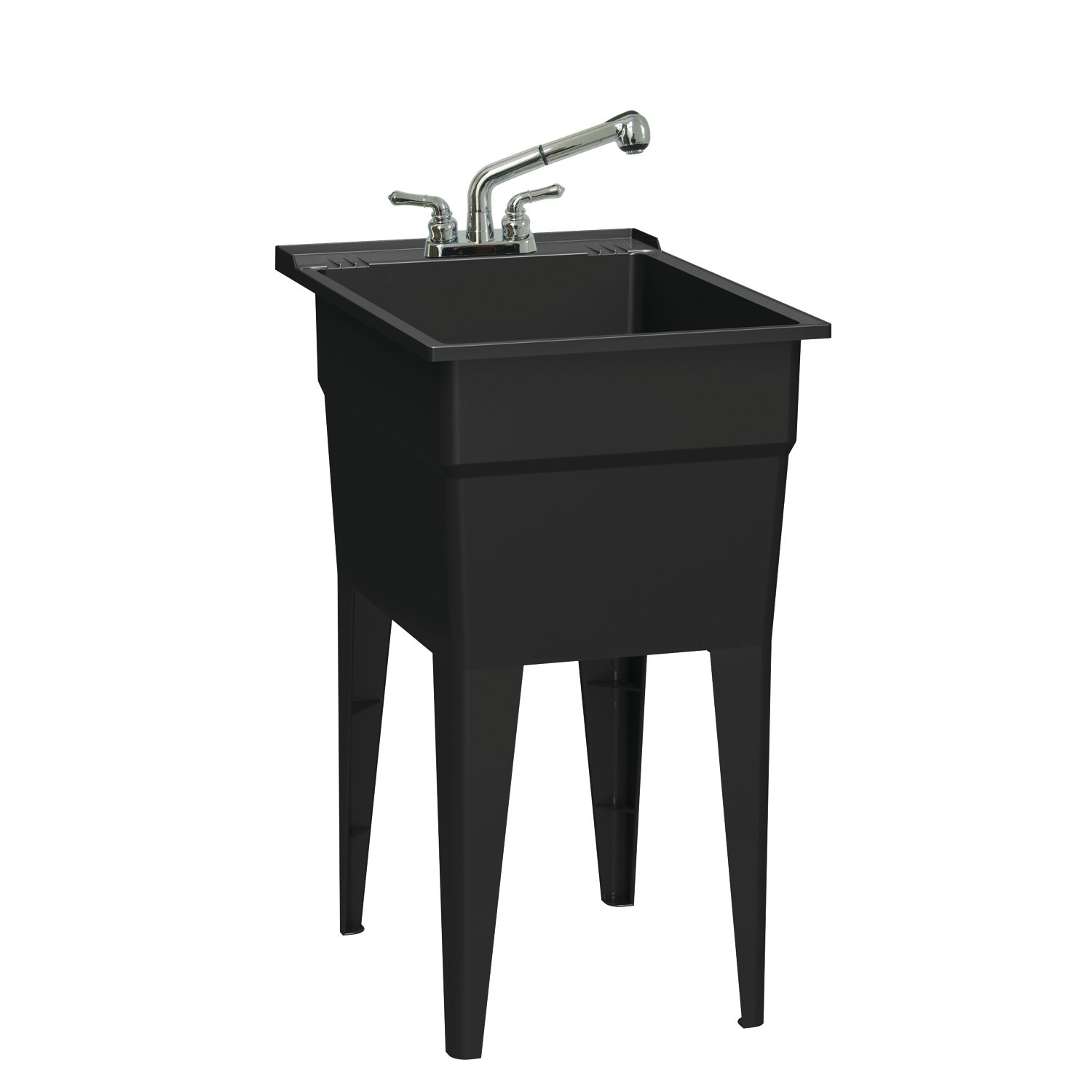 Rugged Tub 18'' L x 25'' W Free Standing Laundry Sink with Faucet