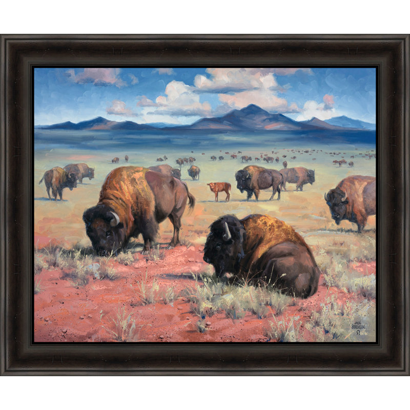 Millwood Pines Home On The Range Framed Acrylic Painting Print Wayfair