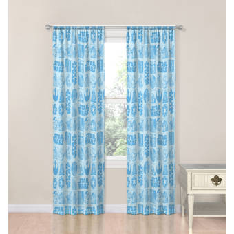 Star Wars Galactic Grid Room Darkening Curtain Panels Wayfair