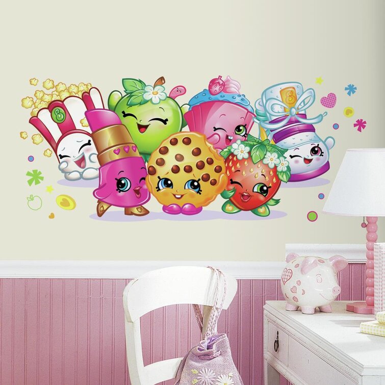 SHOPKINS PALS Giant Wall Decals Girls Bedroom Peel and Stick Stickers Decor 