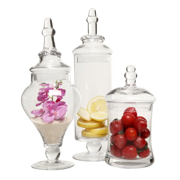 3 Piece Apothecary Jar Set Wayfair