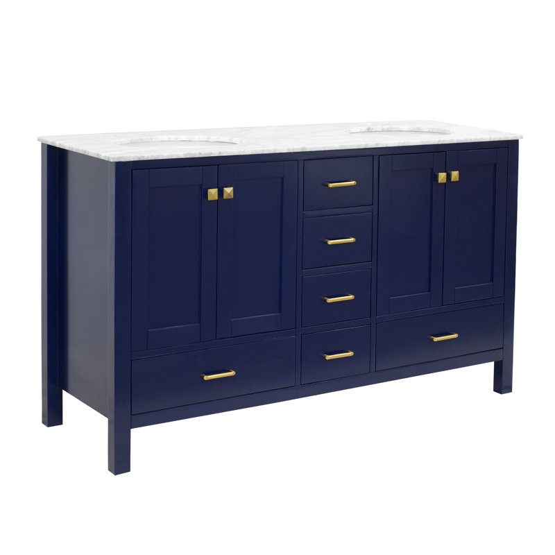 Juno Full Cabinet 60" Double Bathroom Vanity Set | AllModern