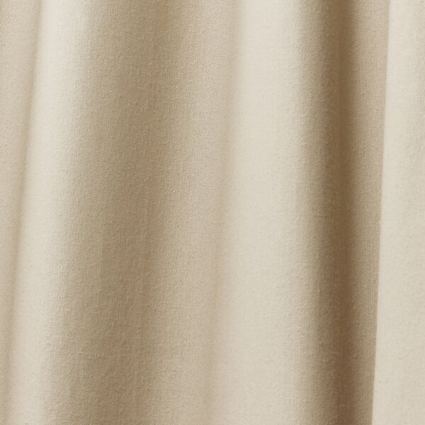 BEIGE CAMEL 100% COTTON CANVAS RING TOP CURTAINS FREE POST 