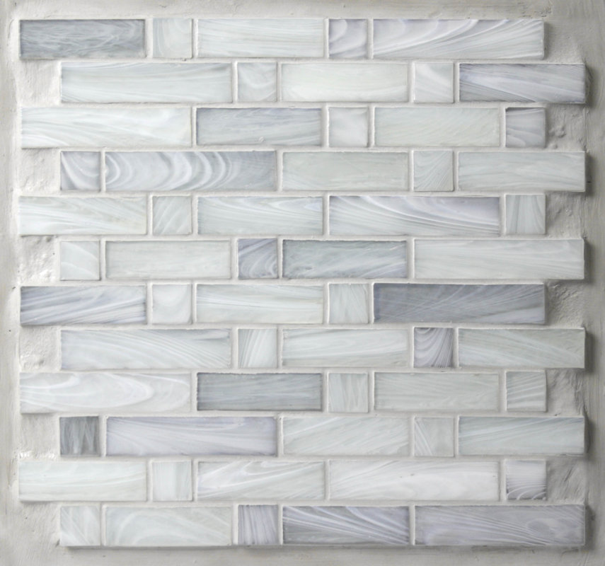 Avenue Mosaic Homespun 12 X Gl Tile In Gray Reviews Homespun 12 X Gl Mosaic Tile In Gray