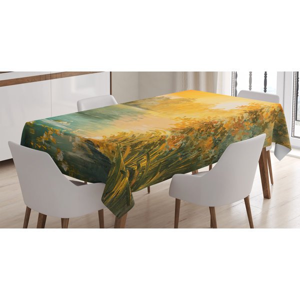 fall colored tablecloths