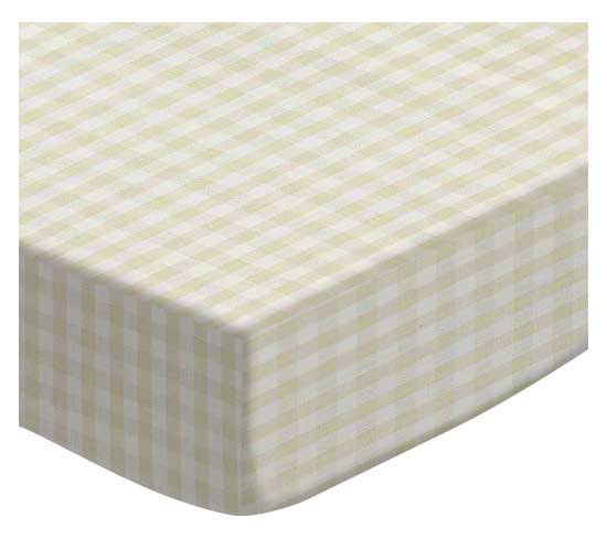 gingham crib sheet