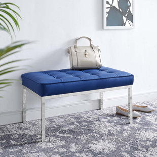Blue Leather Benches You Ll Love In 2020 Wayfair
