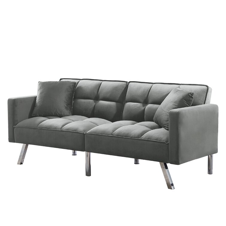Details about   Futon sofa bed leather finish vinyl cushion seat black 