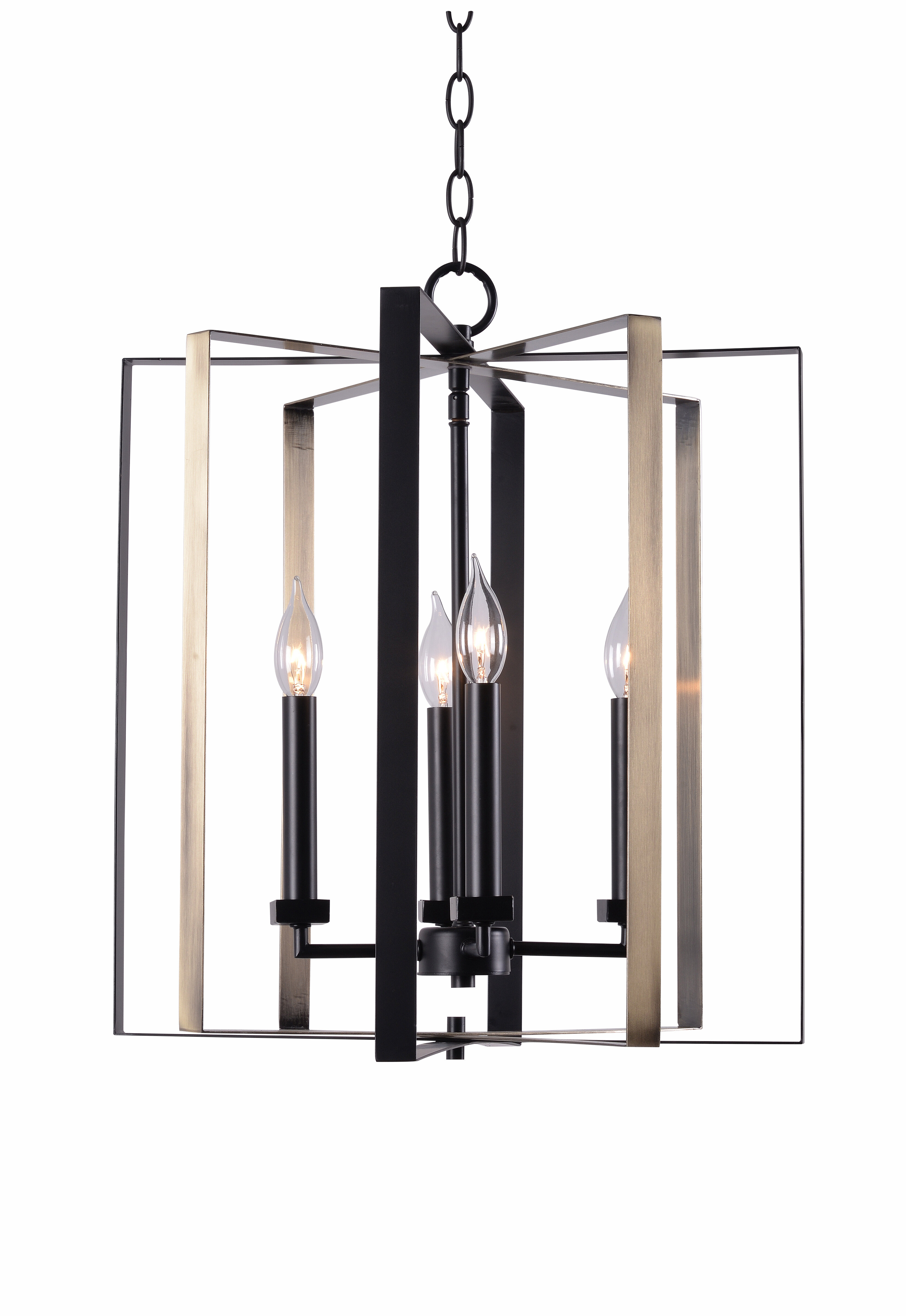 Baldwin 4 Light Candle Style Geometric Chandelier