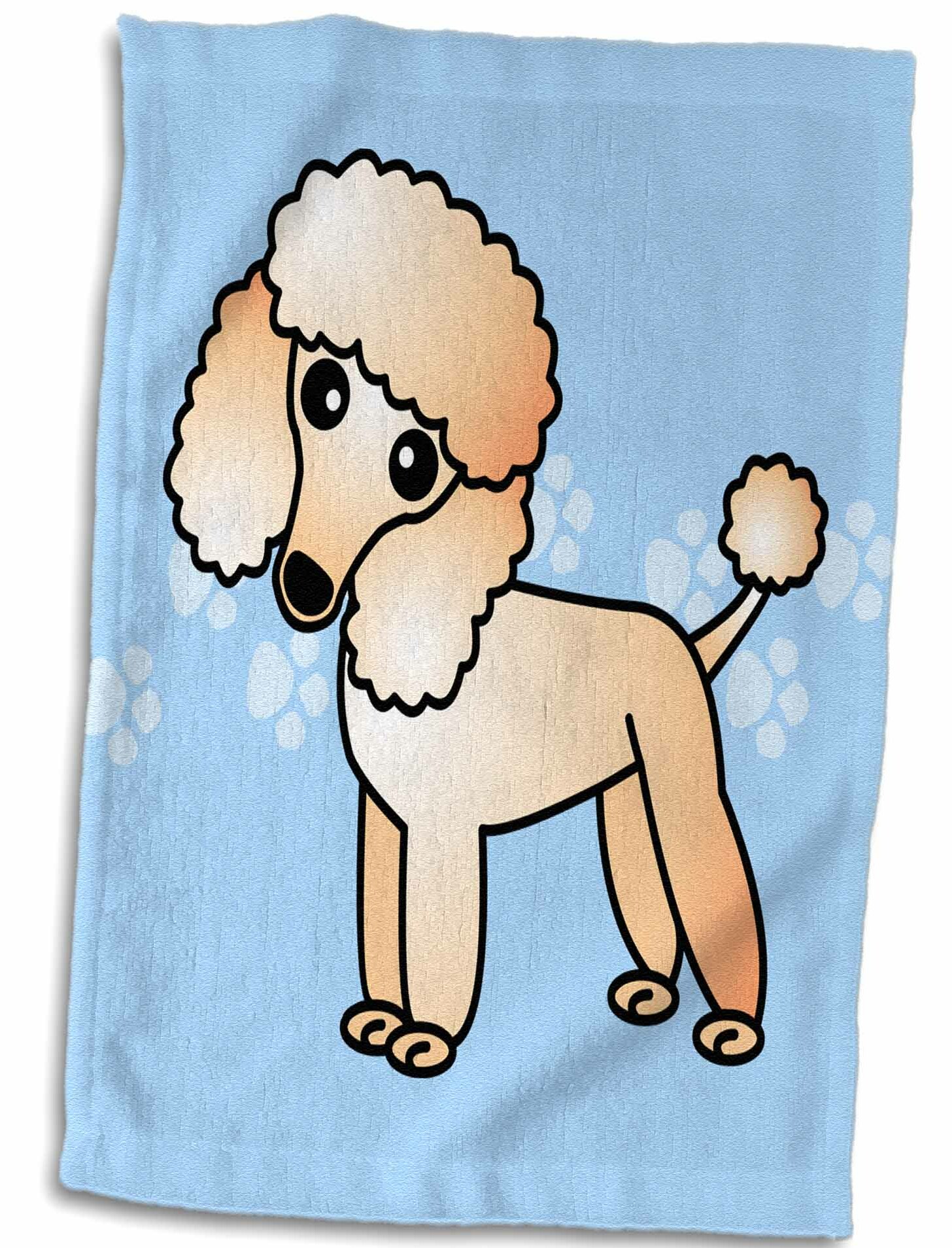 Poodle Kitchen Hand Towel