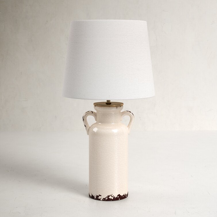 cream ceramic lamp base