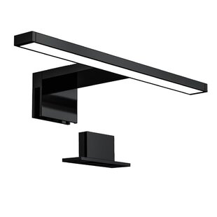 LED Spiegellampe mit Bewegungssensor & verändbarer Farbtemperatur Metall schwarz 