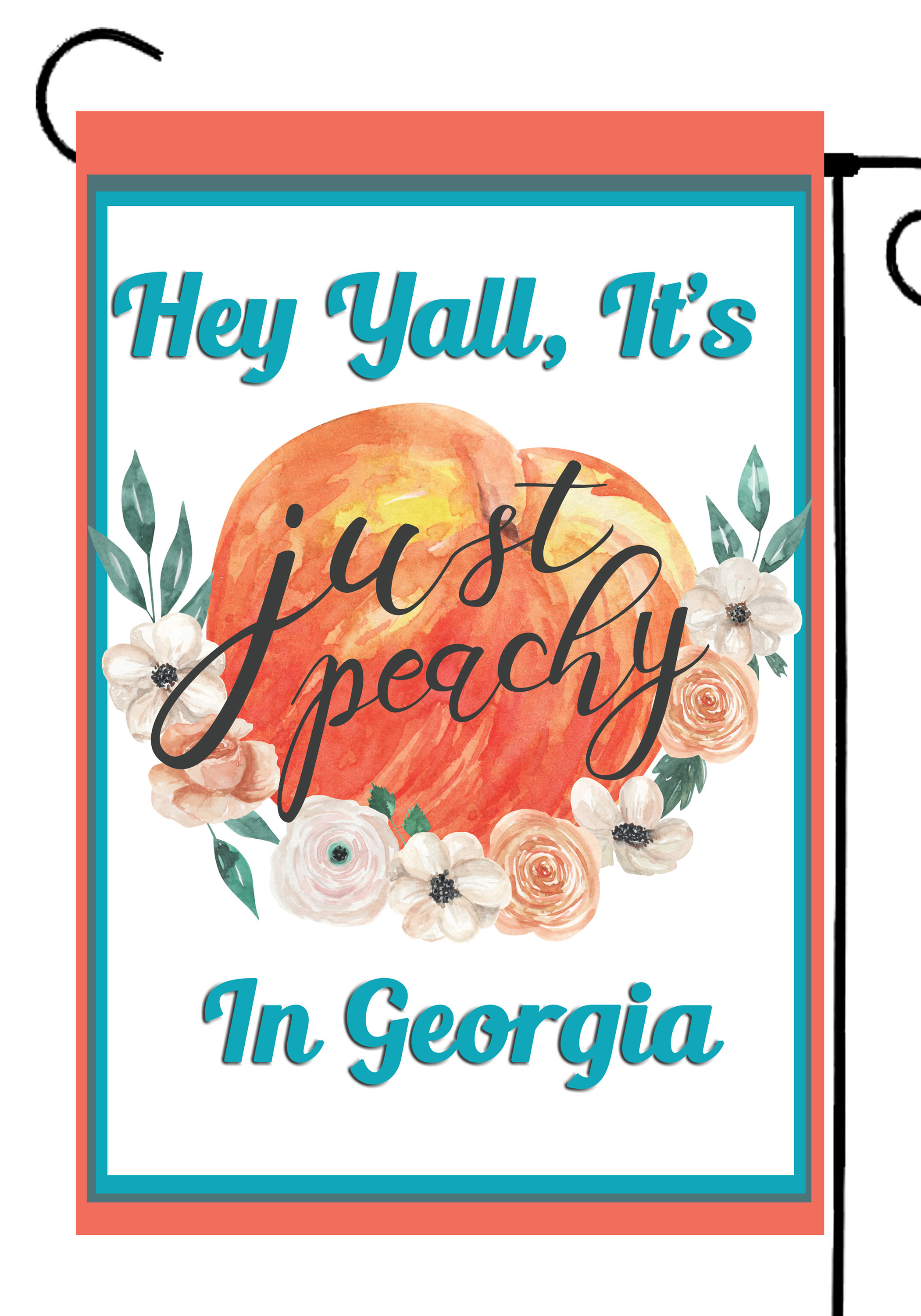 Flags Galore Decor and More Peach 2Sided Polyester 18 x 12 in