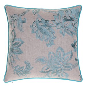 Flavien Embroidered French Country Throw Pillow