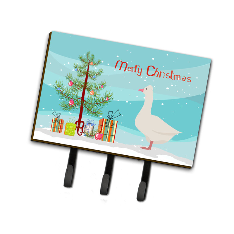 East Urban Home Illiopolis Roman Goose Christmas Wall Key Organizer With Key Hooks Wayfair