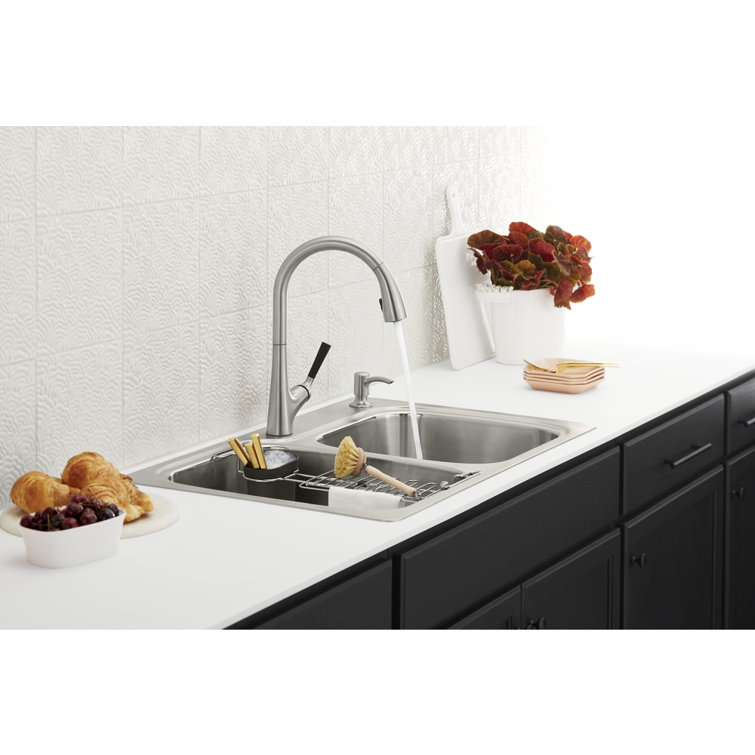 Kohler All-in-One Dual-Mount Stainless Steel Kitchen Sink Kit ...