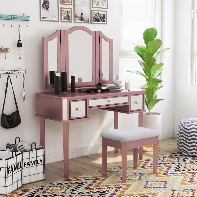 I just wanted to give my personal experience with wayfair,since they have a large internet presence. vivien vanity set with stool and mirror