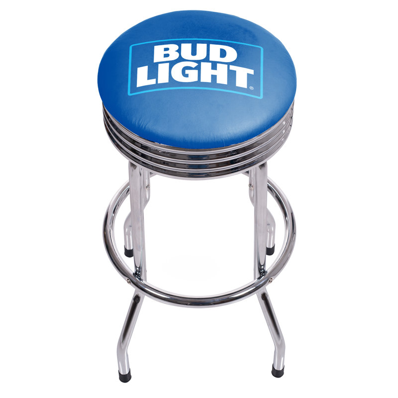 Trademark Gameroom Bud Light Straw-BER-Rita Padded Swivel Bar Stool
