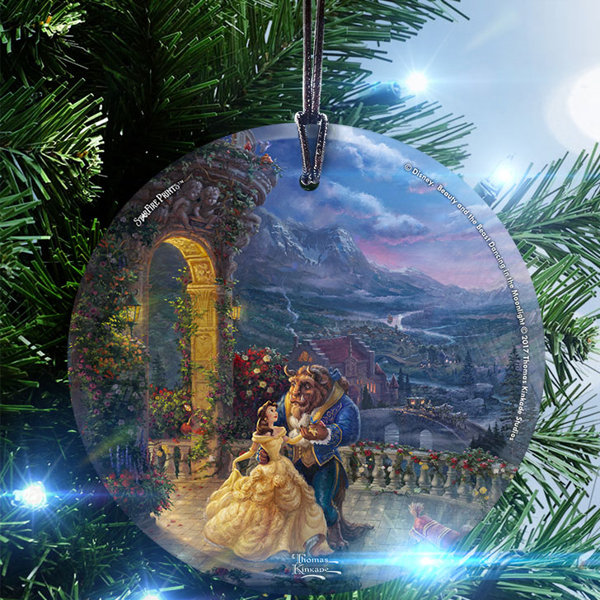 Trend Setters Disney Beauty And The Beast Dancing In The Moonlight Hanging Shaped Decoration Reviews Wayfair