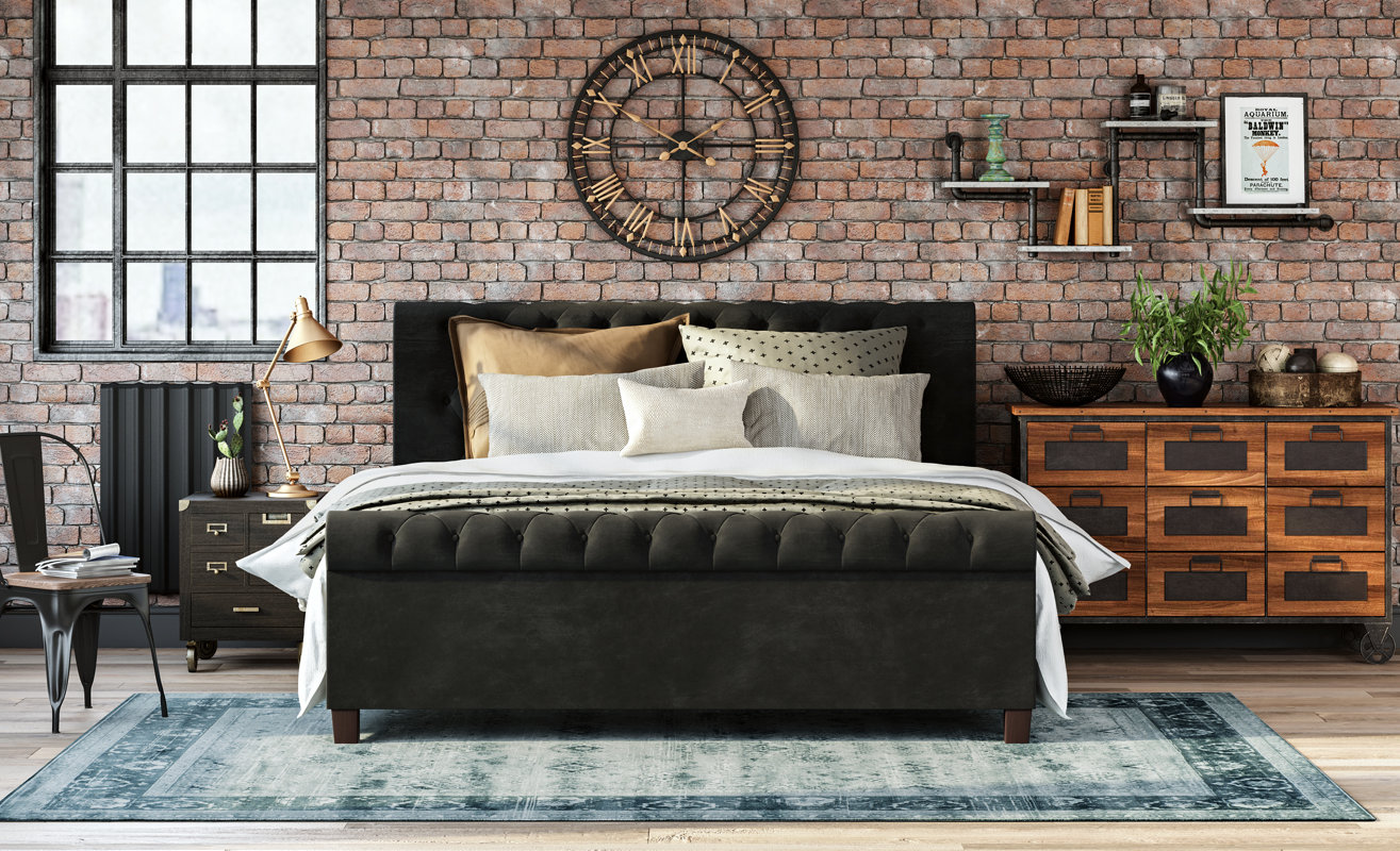 Industrial Bedroom Design Photo by Wayfair Home