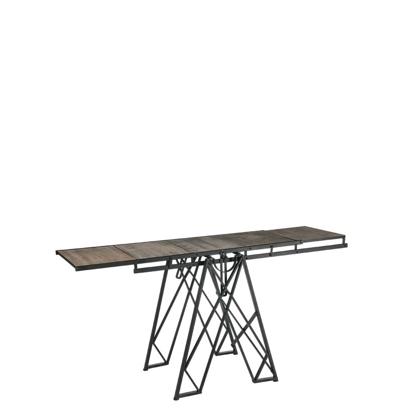 Williston Forge Burnam Convertible Console Table Wayfair Burnam Convertible Console Table
