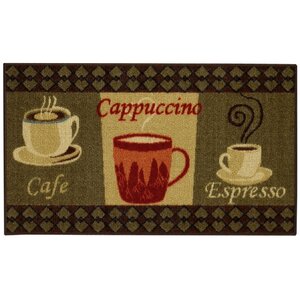 Beauchesne Cafe Cappuccino Espresso Kitchen Mat