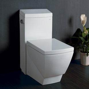 Modern Toilets For A Toilet Allmodern Aphrodite Contemporary 1 3 Gpf Elongated One Piece Toilet Seat Included