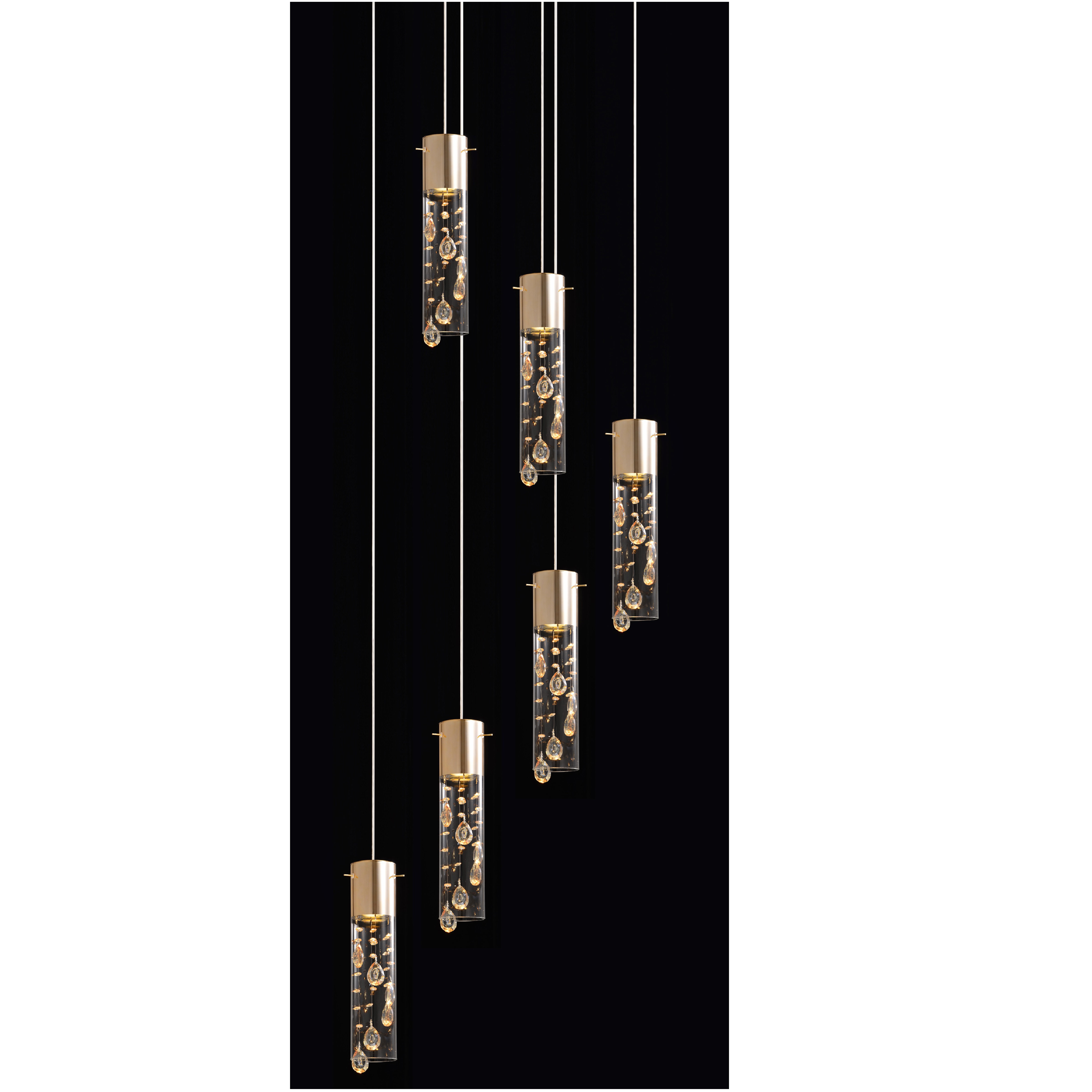 Wrought Studio Remington 6 Light Cluster Cylinder Pendant Wayfair