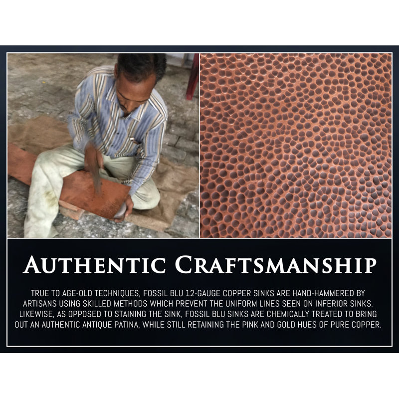 Fossil Blu Heavy Gauge 30 L X 22 W Farmhouse Kitchen Sink Wayfair