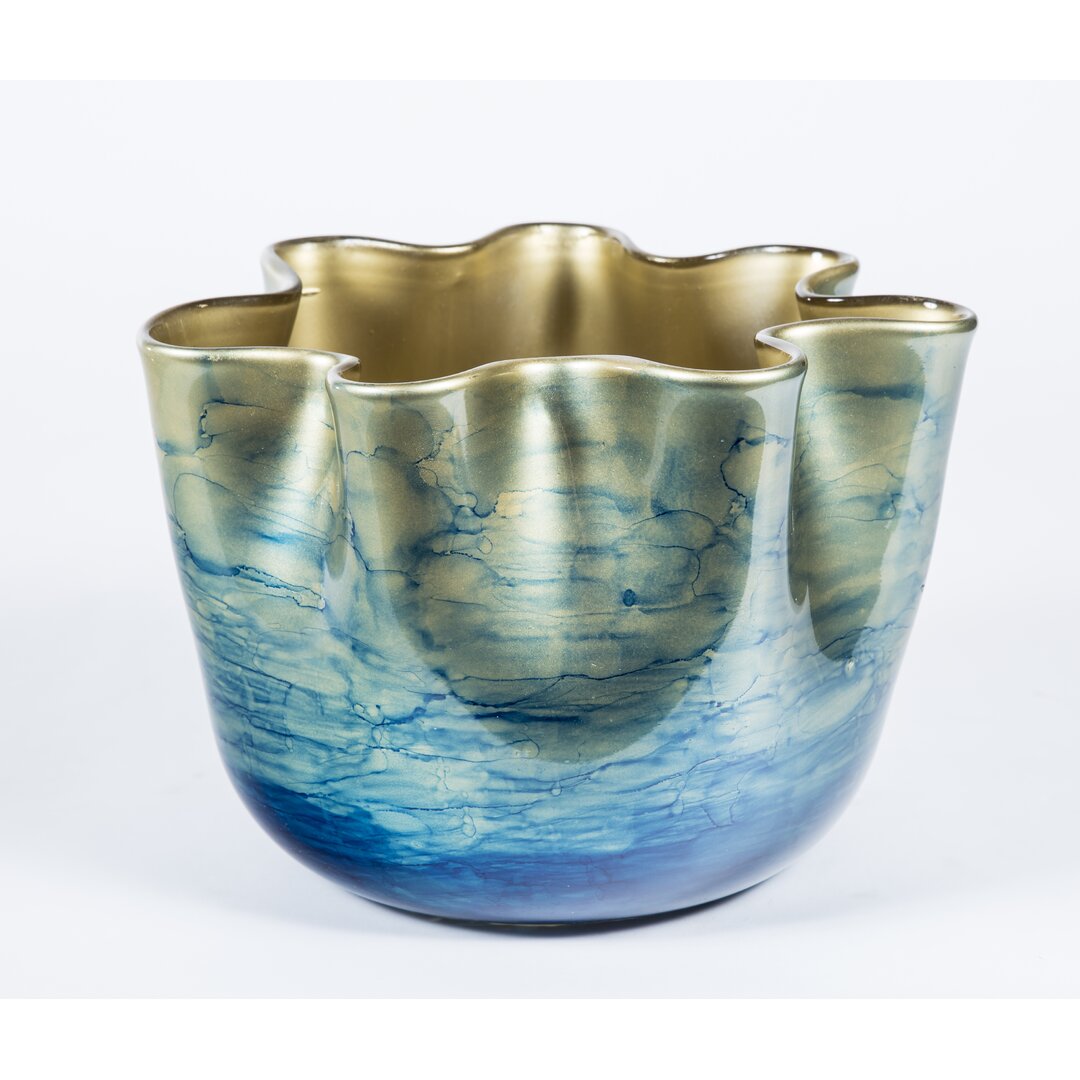 Online Designer Combined Living/Dining Ruffle Decorative Bowl