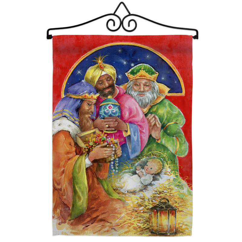 Breeze Decor Three Kings Gifts 2 Sided Polyester 19 X 13 In Flag Set Wayfair