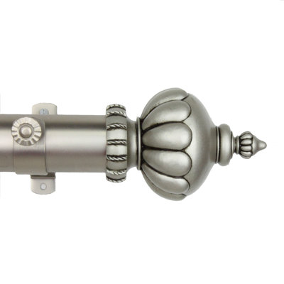 Rod Desyne Imperial Single Curtain Rod And Hardware Set Finish