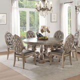 Round Seats 6 Kitchen Dining Room Sets Dining Table Sets You Ll Love In 2020 Wayfair