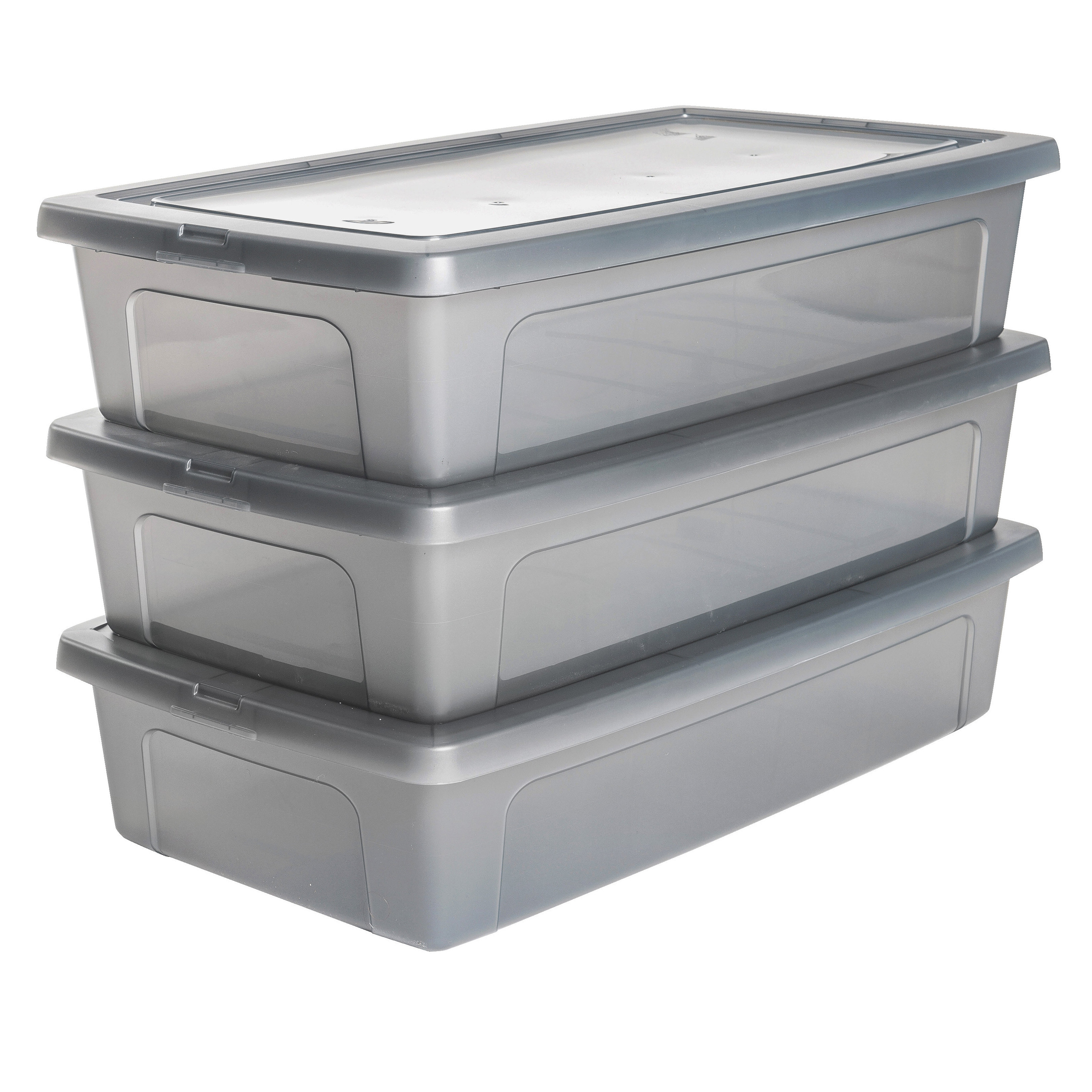 Symple Stuff Plastic Underbed Storage Box Reviews Wayfair Co Uk