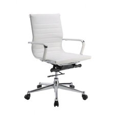 White Leather Office Chair White Leather Office Chair