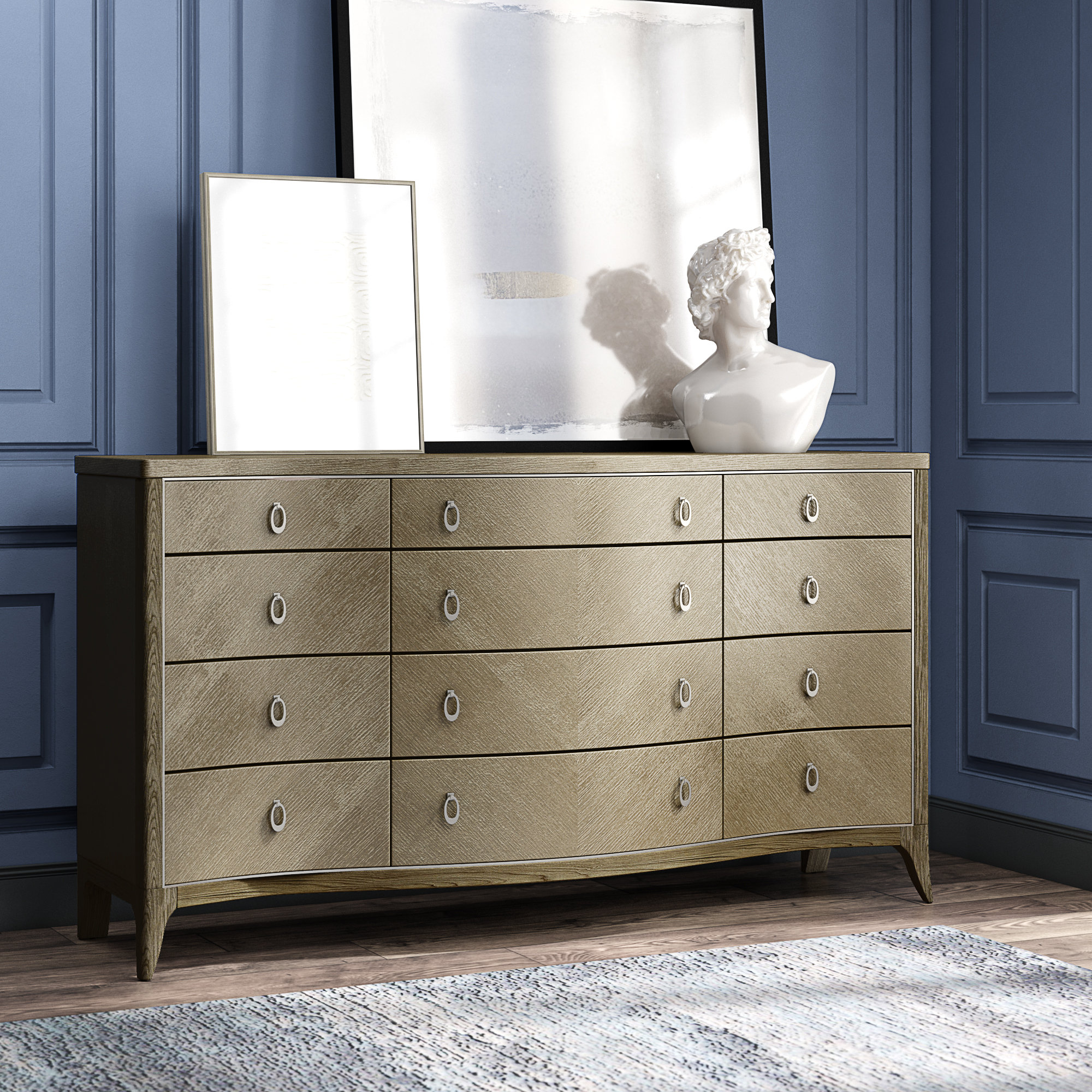 Caracole Compositions Avondale Ash 12 Drawer Dresser Reviews Perigold